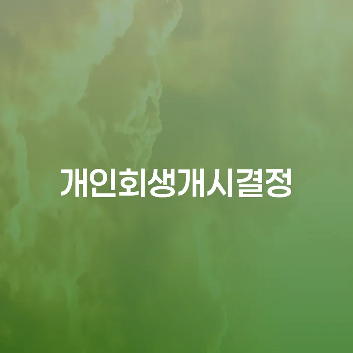 지방법원개인회생 개인회생 처리방법 신속하게