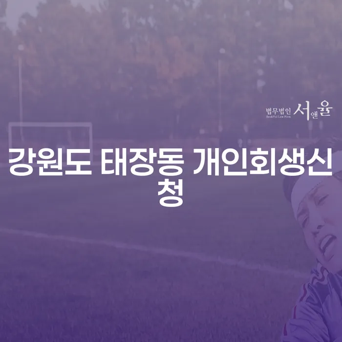 강원도 태장동 개인회생신청, 당신도 가능할까요?