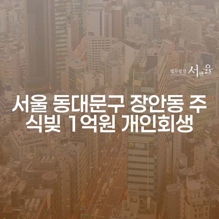 서울 동대문구 장안동에서 주식빚 1억원, 개인회생과 간이파산 중 어떤 선택이 필요할까요?